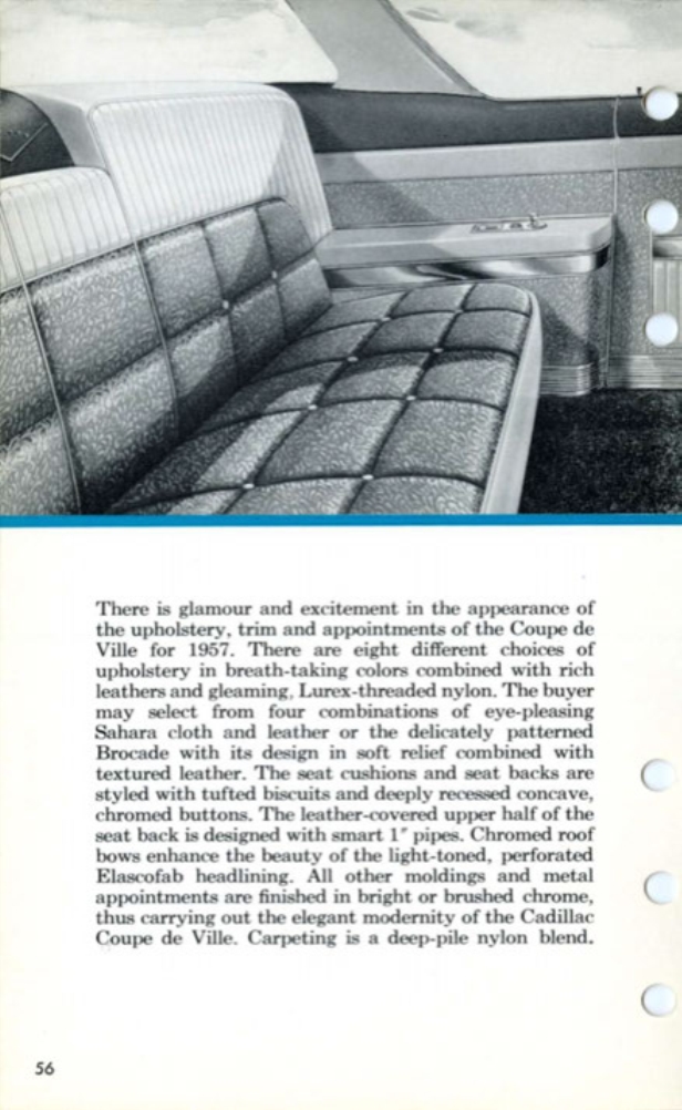 1957 Cadillac Salesmans Data Book Page 133
